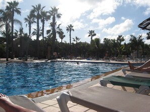 Outdoor pool - Sunny, Cosy Apartment on Ist Floor of Holiday Complex (La Oliva)