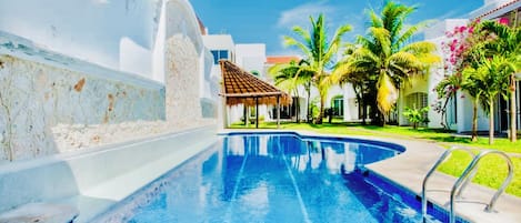 Room, 1 Bedroom, Patio, Garden View | Pool | Outdoor pool