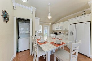 Fridge, stovetop, dishwasher - Sandpiper at Blue Lagoon on Anna Maria Island (Holmes Beach)