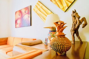 Chambre, 1 chambre, patio, vue sur le jardin | Intérieur