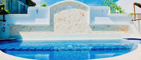 Zimmer, 1 Schlafzimmer, Terrasse, Gartenblick | Pool | Außenpool