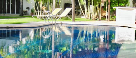 Room, 1 Bedroom, Patio, Garden View | Pool | Outdoor pool