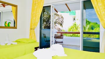Habitación, 1 habitación, balcón, vista al jardín | 1 habitación