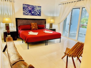 Habitación, 1 habitación, balcón, vistas al jardín | 1 dormitorio