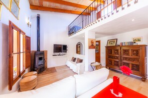 TV, fireplace, DVD player