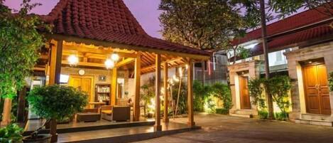 Front of property – evening/night