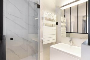 Shower, hair dryer