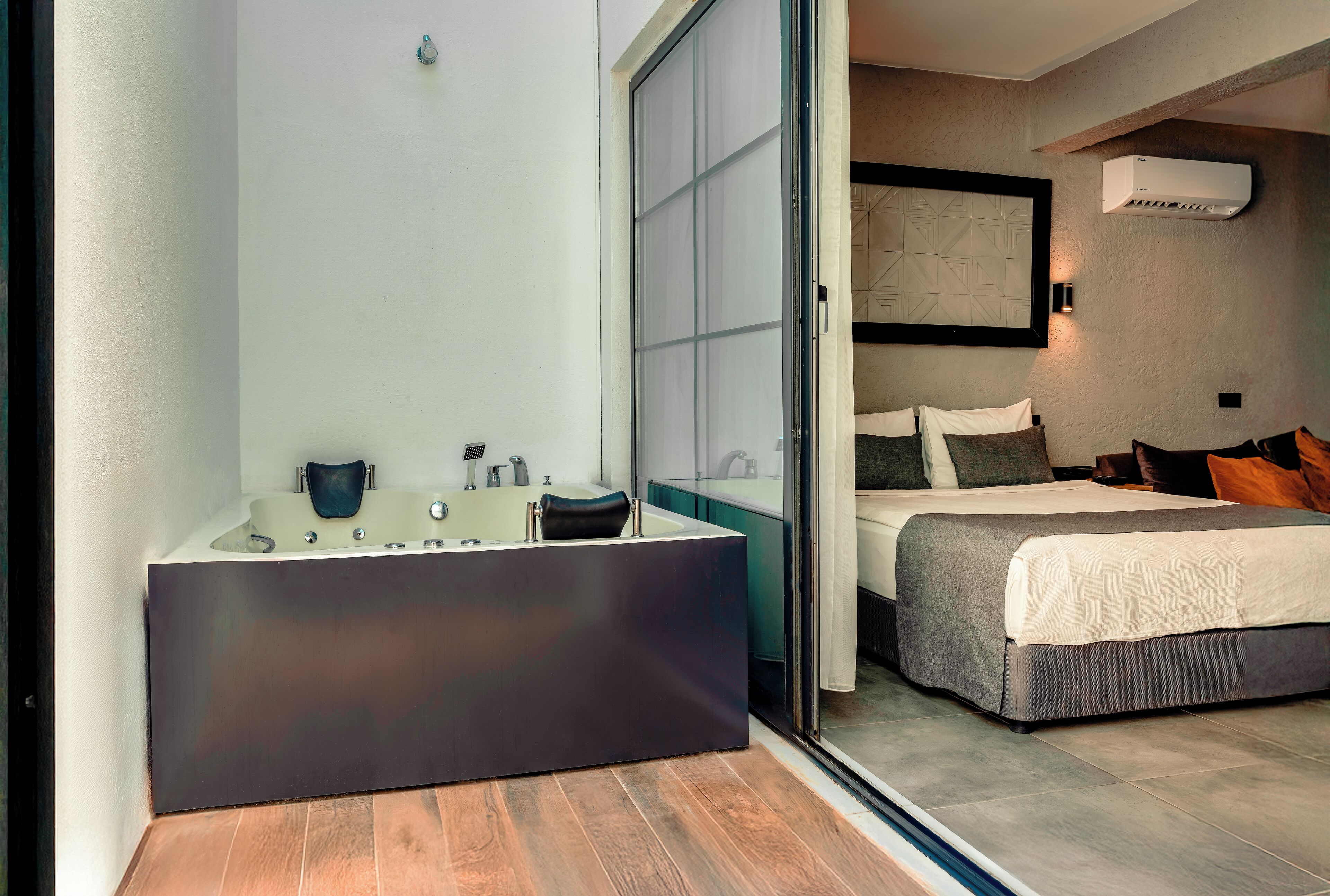 Deluxe Room, 1 King Bed (-1 Basement floor) | Terrace/patio