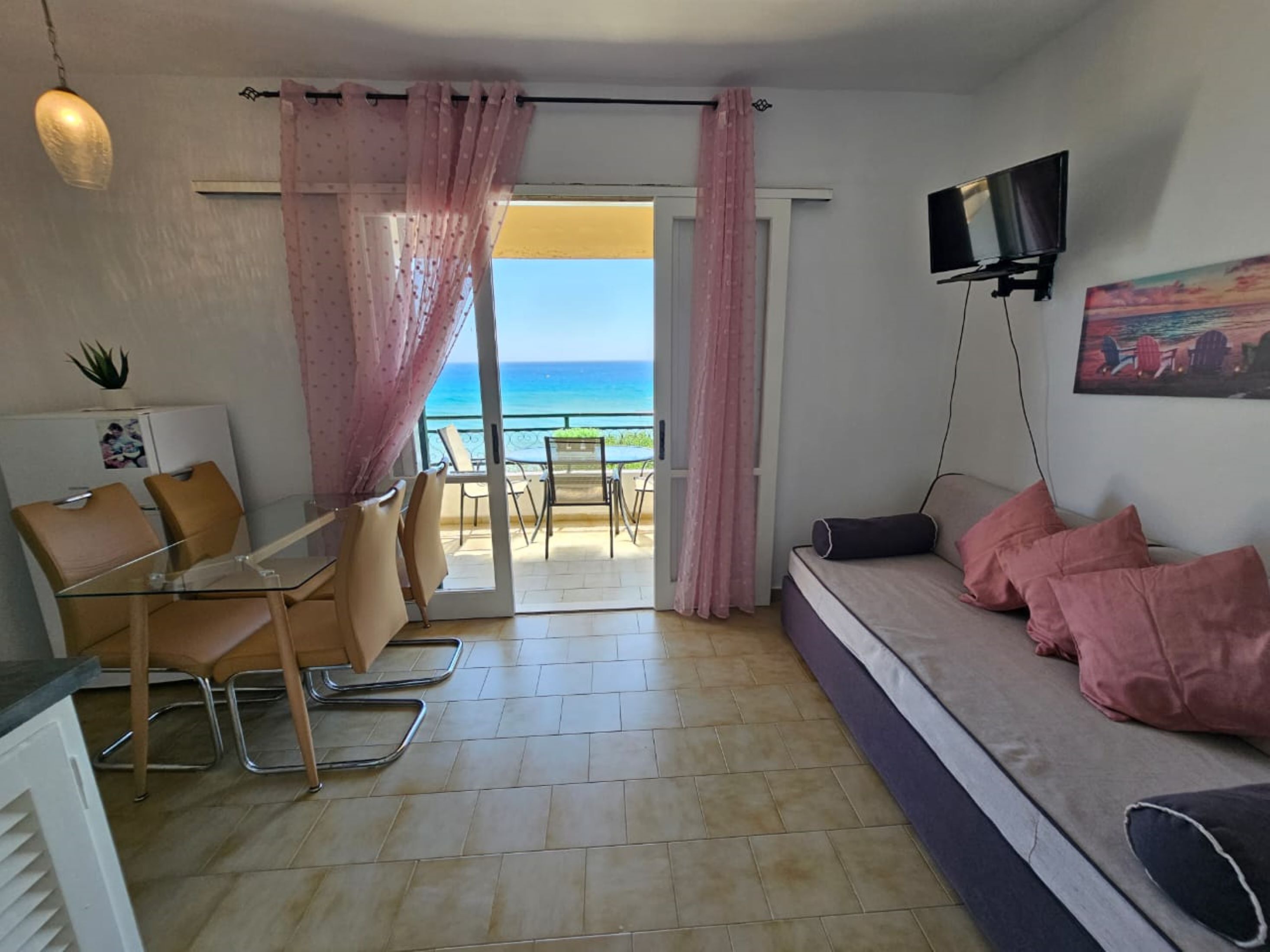 Apartment, 1 Bedroom, Smoking, Balcony | Living area | TV