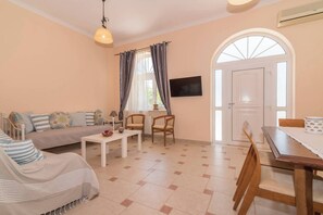 Apartment, 1 Bedroom, Smoking, Balcony | Living area - 'luna Rossa' Beachfront Apartment (Zakynthos)