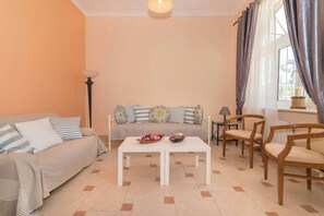 Apartment, 1 Bedroom, Smoking, Balcony | Living area - 'luna Rossa' Beachfront Apartment (Zakynthos)