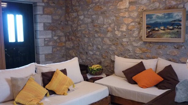 Interior - Big Blue All Stone Traditional House (East Mani)