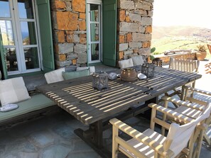 Villa, 3 Bedrooms, Smoking, Balcony | Outdoor dining - The Hill Top Cottage House In Kea (Kea)