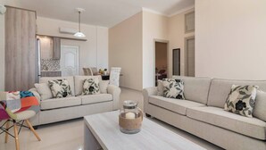 Apartment, 2 Bedrooms, Smoking, Patio | Living area - 'luna Nera' Beachfront Apartment (Zakynthos)