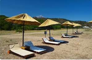 Playa privada, traslado desde/hacia la playa gratis
