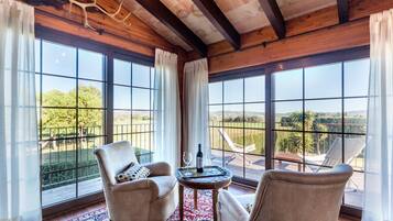 Televisión, chimenea y tenis de mesa