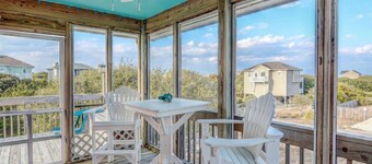 Ocean View Island Living! Beach Access and multiple decks