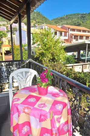View from property - Holiday Studio Apartments "yannis" on the Beach of Agios Gordios in Corfu (Corfu)
