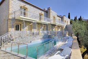Apartment, 1 Bedroom, Smoking, Private Pool | Balcony - Manoleas Villas - Apartment 5 (West Mani)