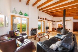 TV, fireplace, table tennis, stereo