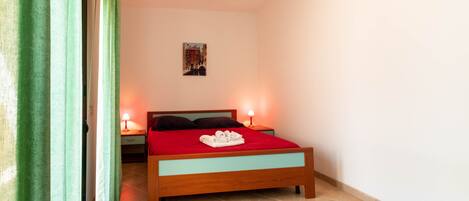 1 makuuhuone, vuodevaatteet