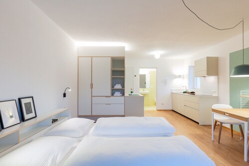 Modern "Hus Apartment - Nr. 1" with Balcony, Garden & Wi-Fi