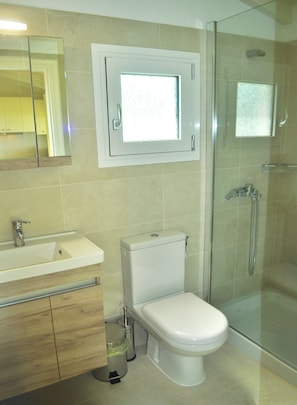 House, 1 Bedroom, Smoking, Patio | Bathroom | Hair dryer, towels