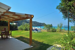 House, 1 Bedroom, Smoking, Patio | Beach - Beachfront Holiday House Yannis on Agios Gordios Beach in Corfu (Corfu)