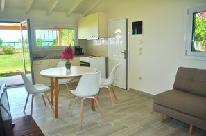 House, 1 Bedroom, Smoking, Patio | Dining - Beachfront Holiday House Yannis on Agios Gordios Beach in Corfu (Corfu)