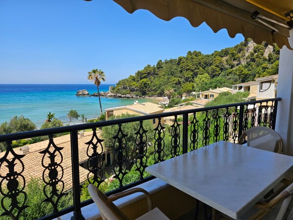 Apartment, 1 Bedroom, Balcony, Mountain View | Outdoor dining - Corfu Glyfada Menigos Resort 46 (Corfu)