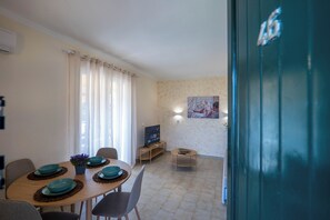 Apartment, 1 Bedroom, Balcony, Mountain View | Dining room - Corfu Glyfada Menigos Resort 46 (Corfu)