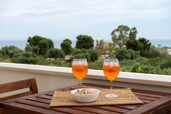 Apartment, 1 Schlafzimmer, Balkon, Meerblick | Ausblick vom Zimmer