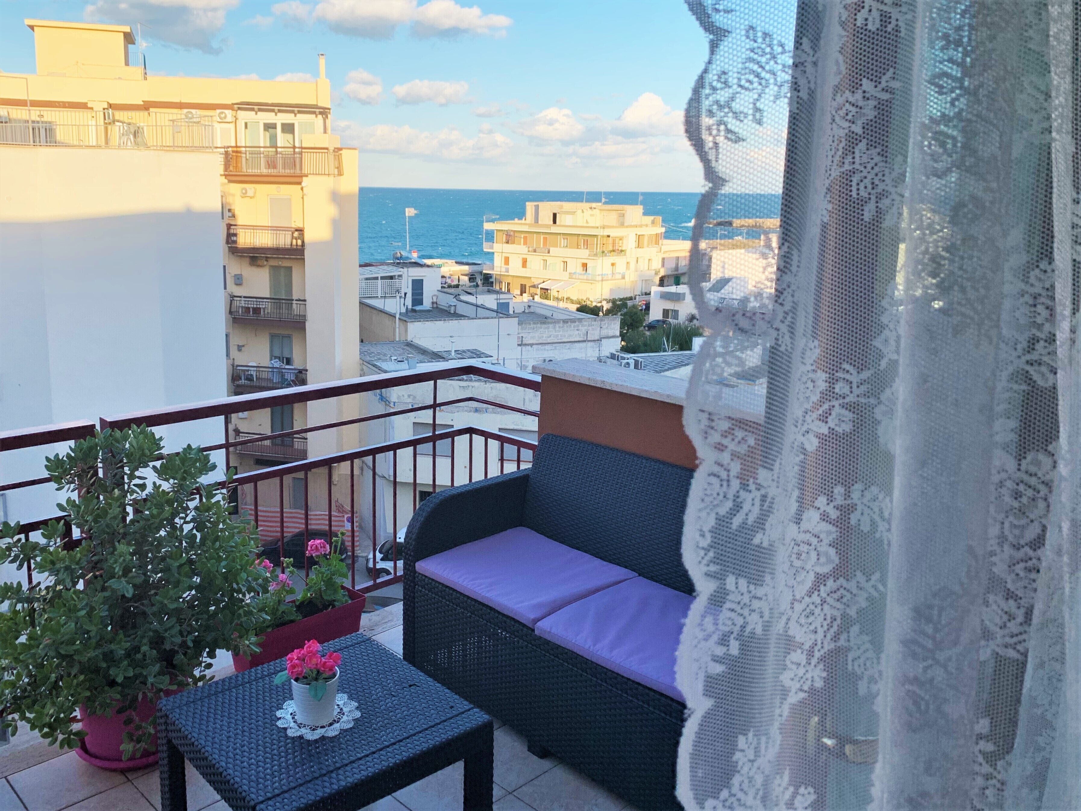 Appartement, 2 chambres, balcon, vue mer | Vue de la chambre