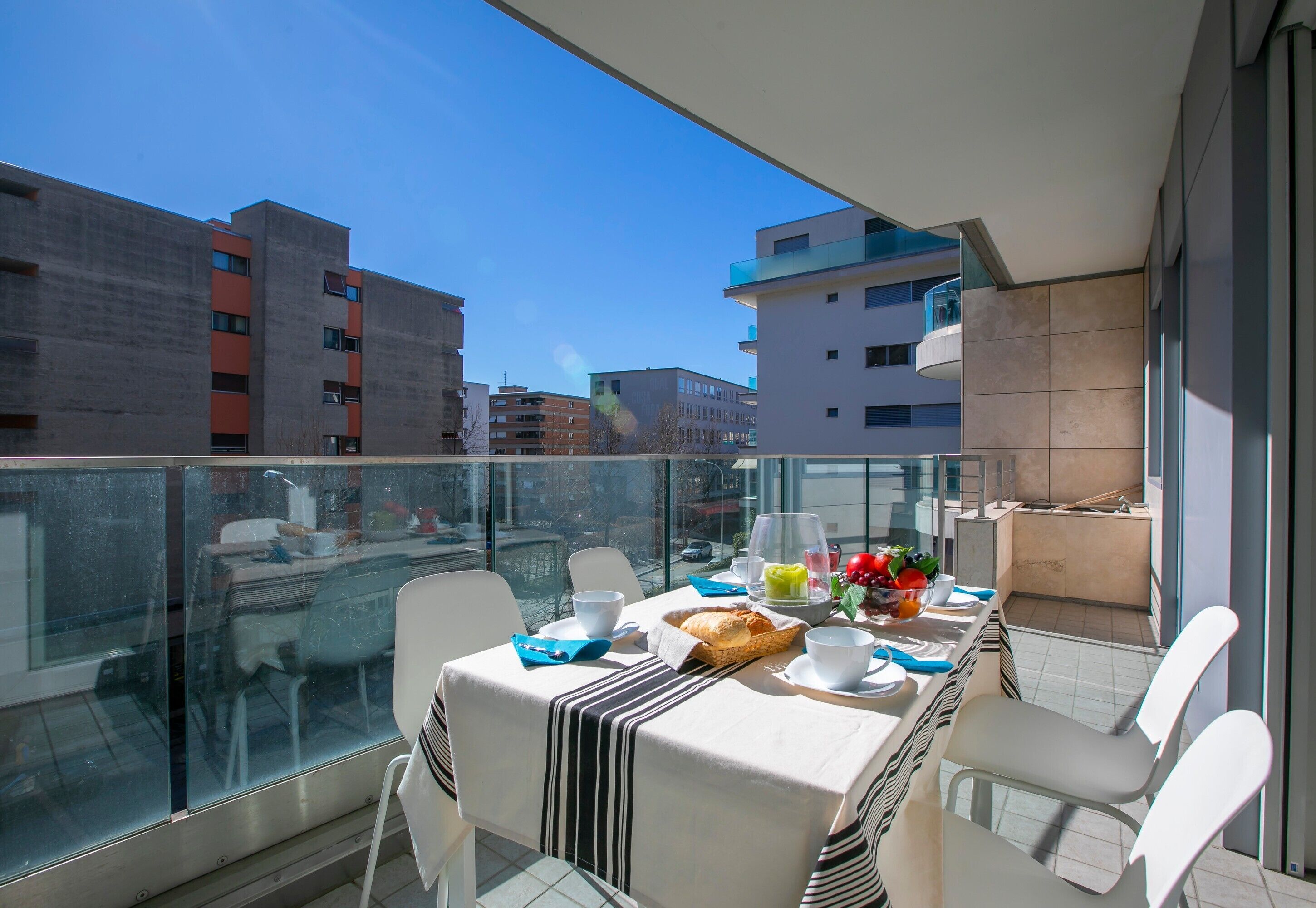 Family Apartment, 1 Bedroom (Prestige du Lac 27) | Balcony