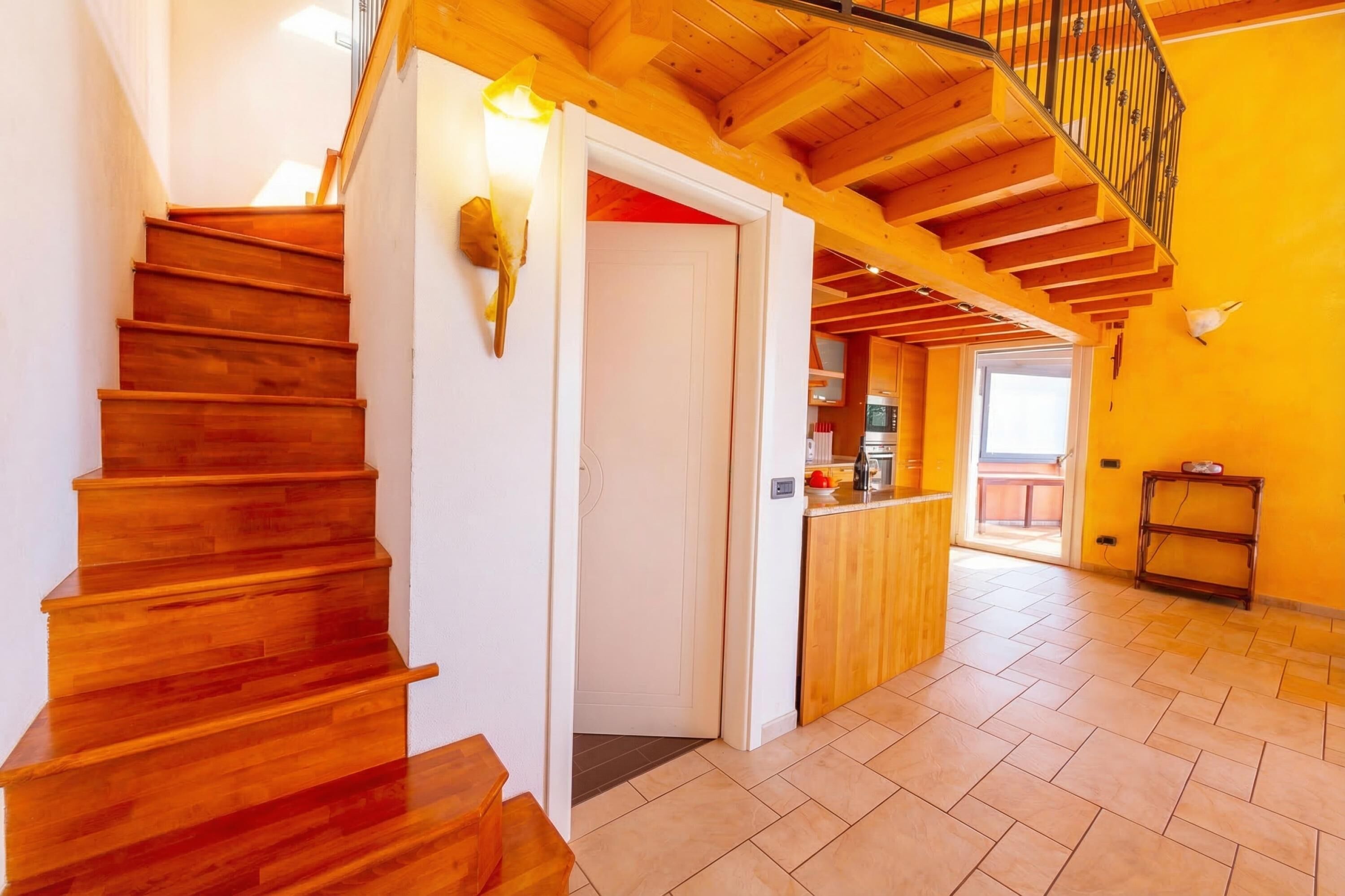 Familieleilighet, flere soverom (Lugano Panoramica) | Trapp