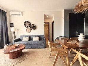 Villa, 3 Bedrooms, Smoking, Private Pool | Living room | TV, books - Superior 3-bedroom Villa Cassiope With Private Pool and Breathtaking Sea Views (Skiathos)