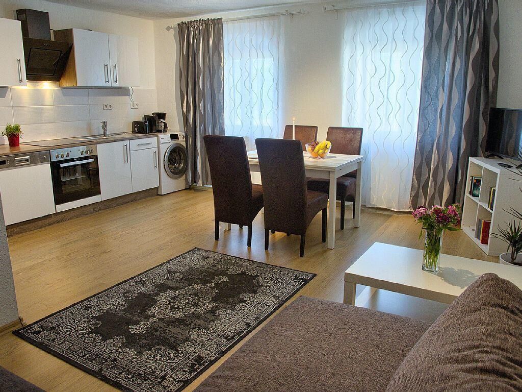 Apartment, Garden View | Private kitchen | Fridge, oven, stovetop, coffee/tea maker