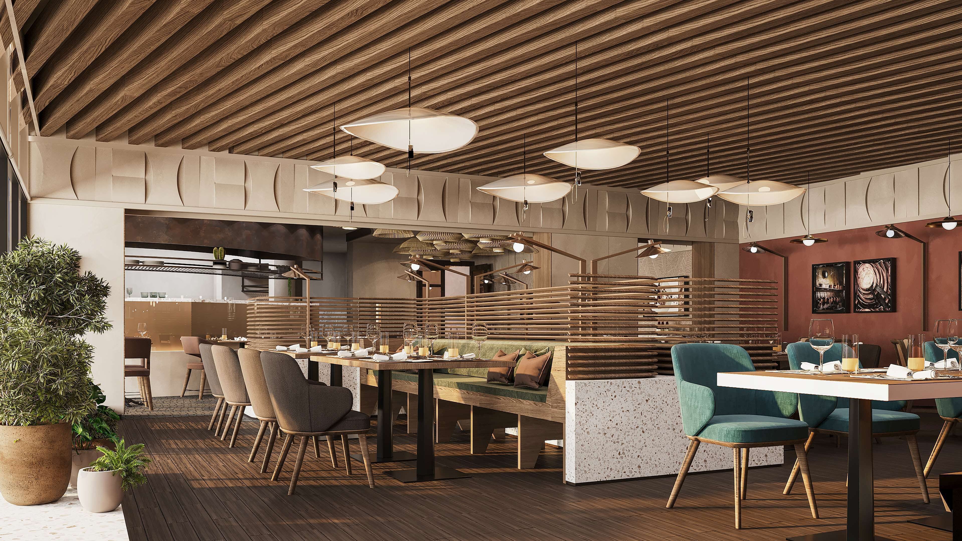 2 nhà hàng, phục vụ bữa sáng 