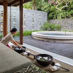 Sauna, steam room, body treatments, hot stone massages