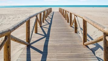 Vlak bij het strand