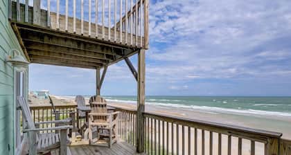 OCEANFRONT-duplex, josta on upeat merinäkymät ja pääsy rannalle