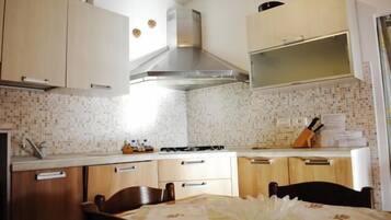 Kühlschrank, Herdplatte, Geschirrspüler, Hochstuhl