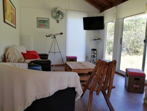 TV, fireplace, stereo