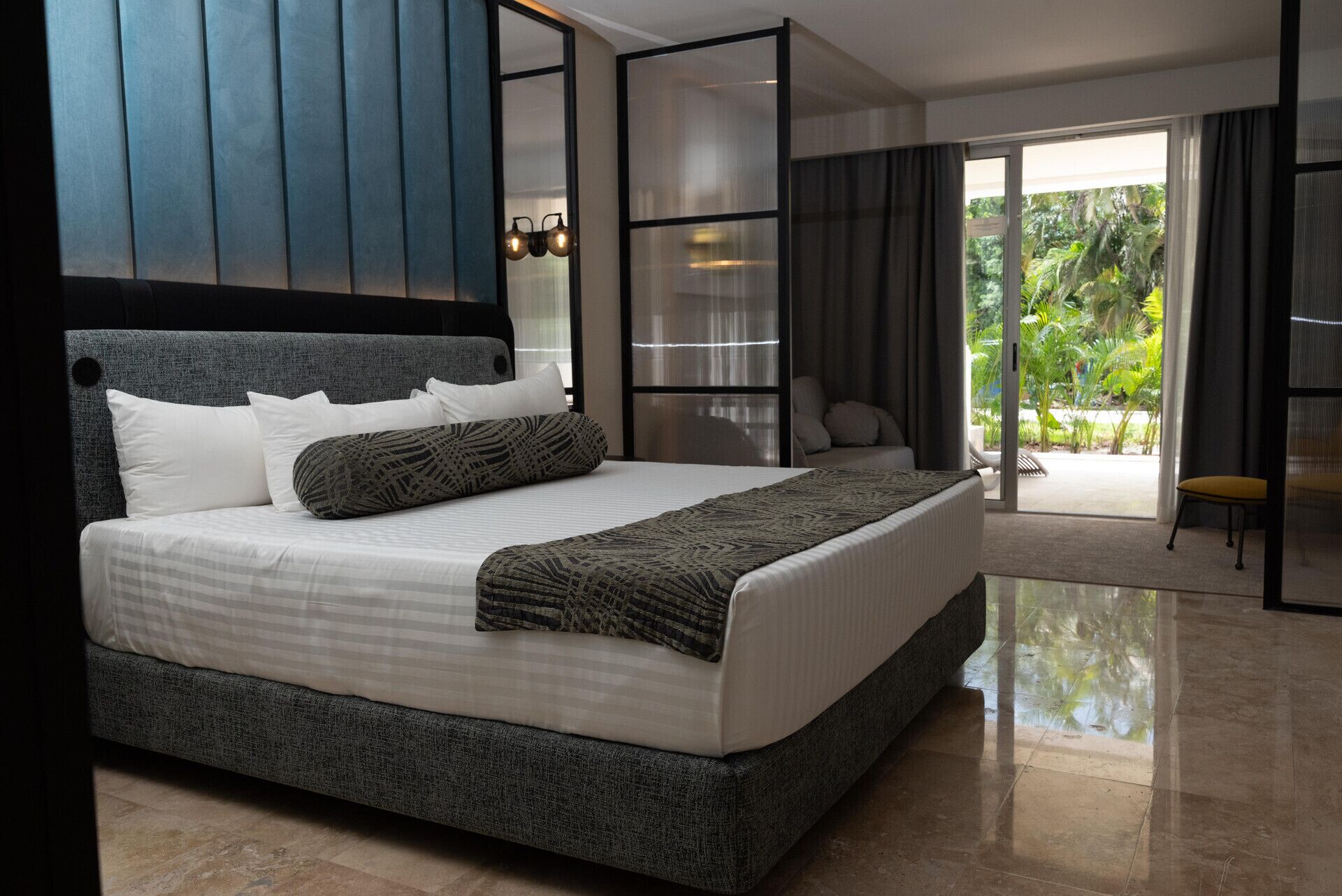 Free minibar, in-room safe, desk, blackout curtains