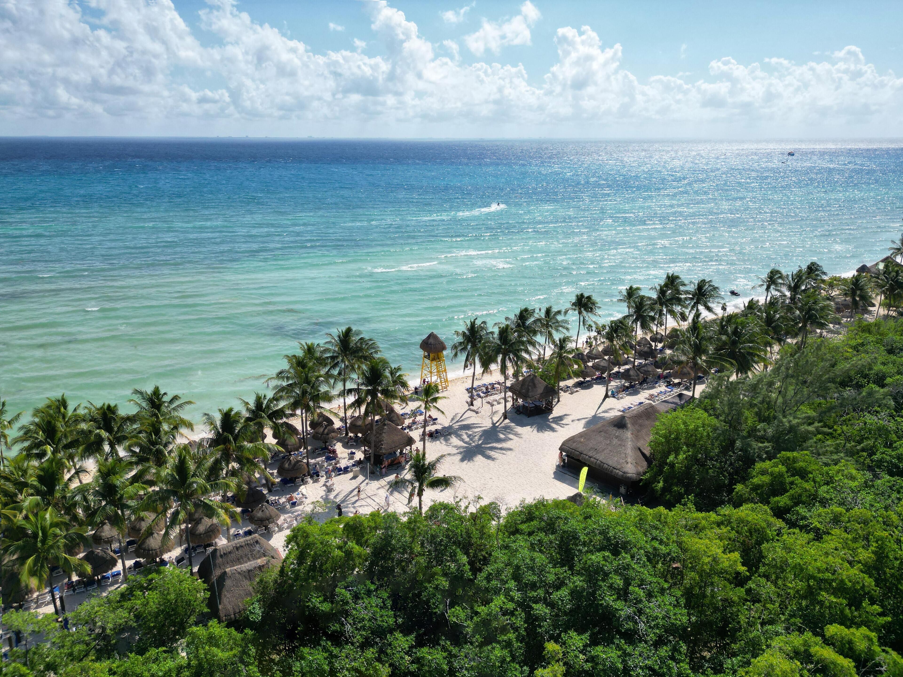 On the beach, white sand, free beach shuttle, free beach cabanas