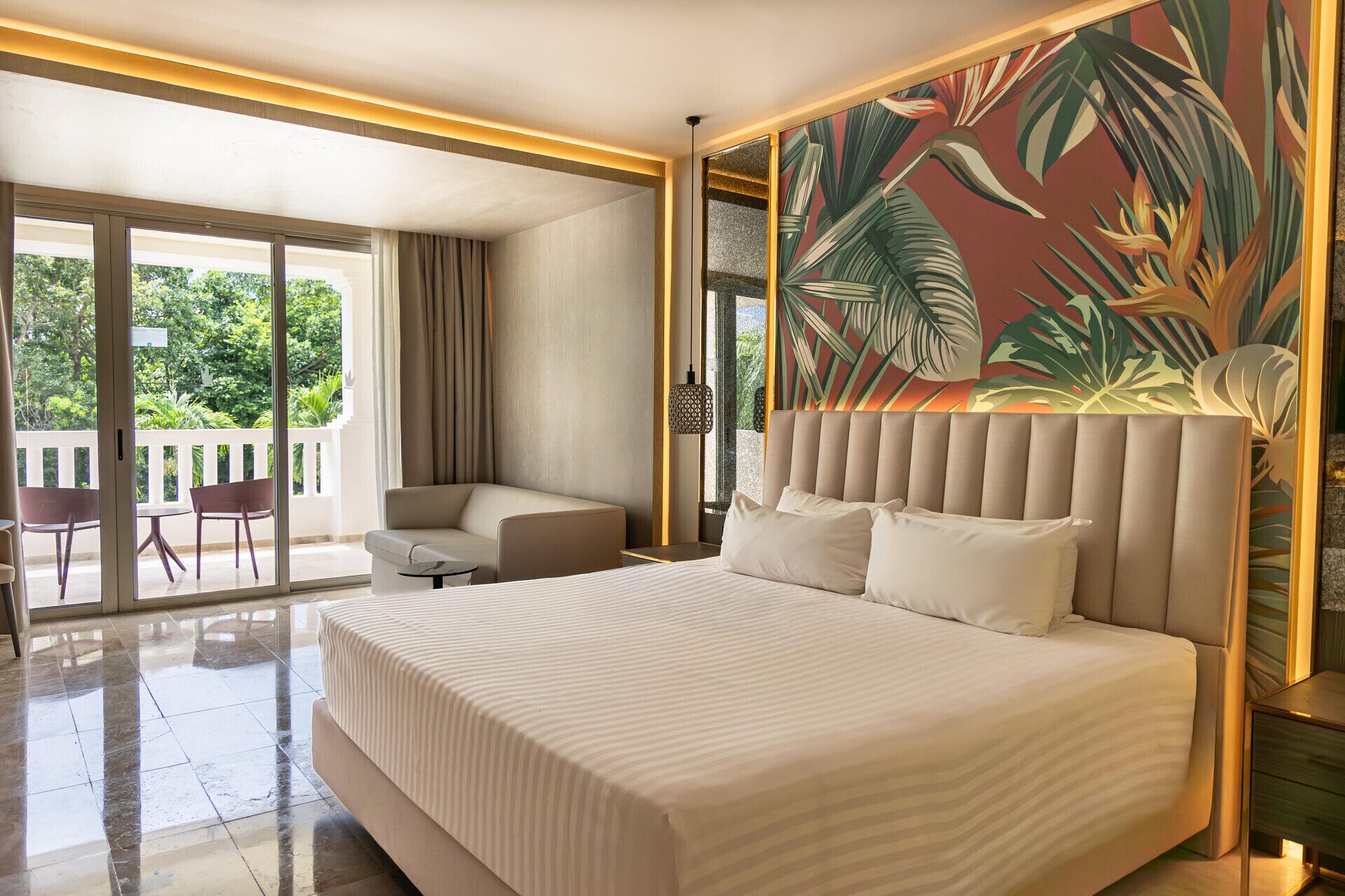 Free minibar, in-room safe, desk, blackout curtains