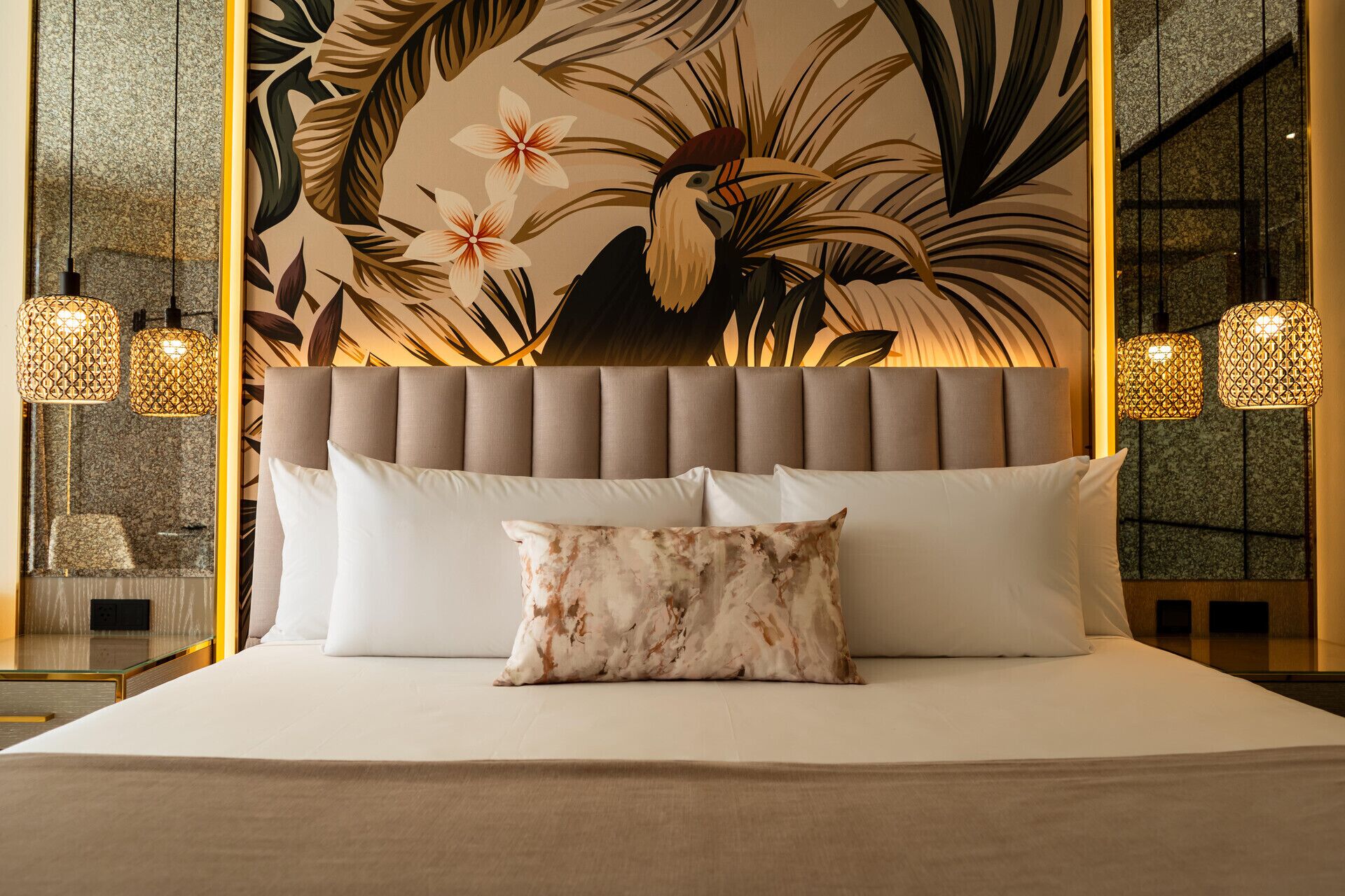 Free minibar, in-room safe, desk, blackout curtains