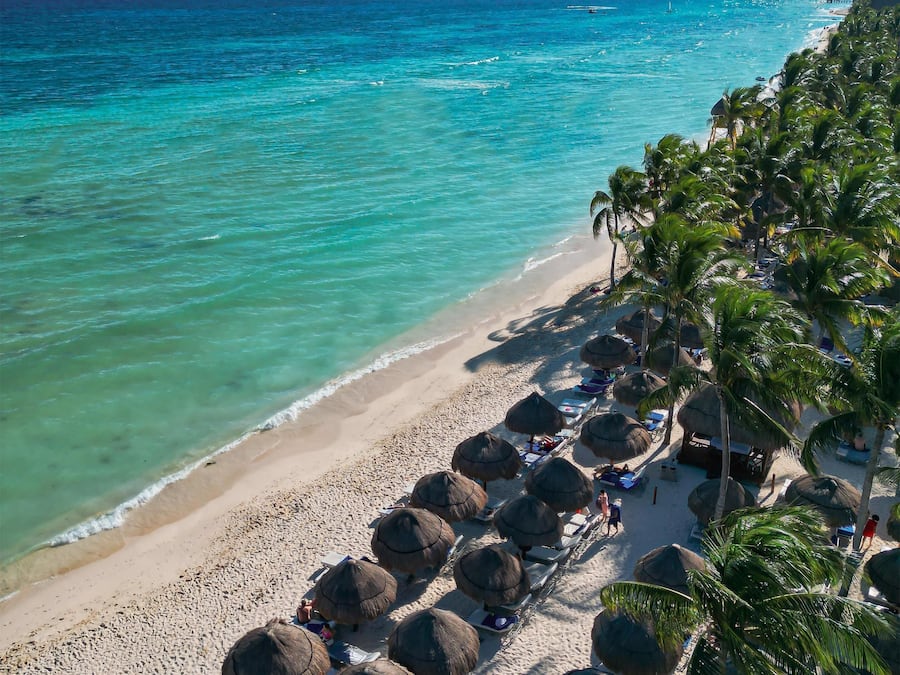 On the beach, white sand, free beach shuttle, free beach cabanas