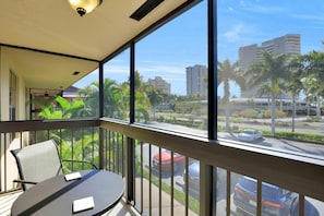 Condo, 1 King Bed with Sofa bed (Inland condo with pool and steps to b) | Balcony view - Inland Condo With Pool and Steps to Beach/food/shops (Marco Island)