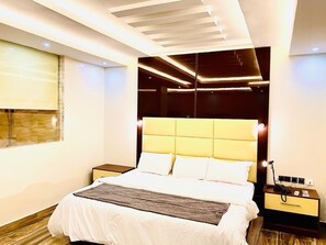 In-room safe, desk, laptop workspace, iron/ironing board - MayFair Hotels (Abuja)